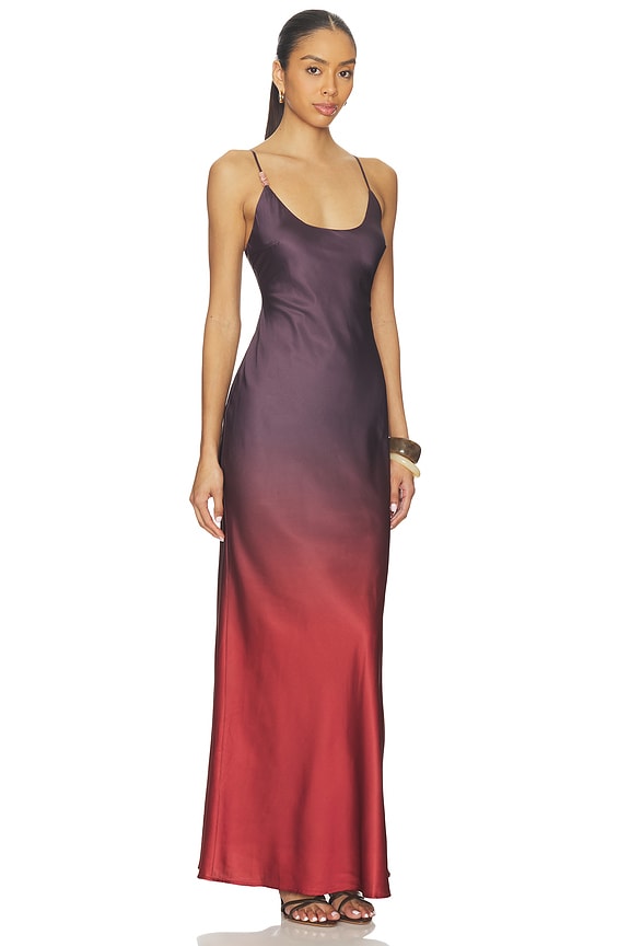 view 2 of 4 VESTIDO MAXI SESGO AMAYA in Plum Ombre