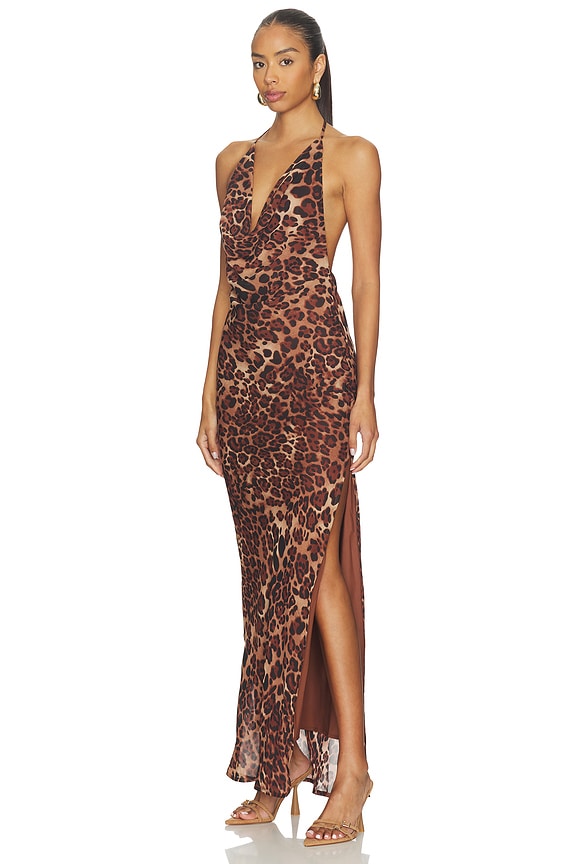 view 2 of 3 Johanna Leopard Maxi Dress in Leopard
