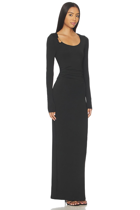 view 2 of 4 Ashley Scoop Neck Maxi Dress in Black