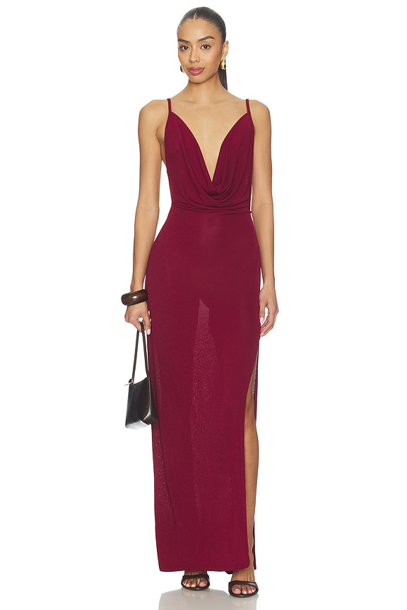 view 1 of 4 VESTIDO JOY MAXI in Burgundy