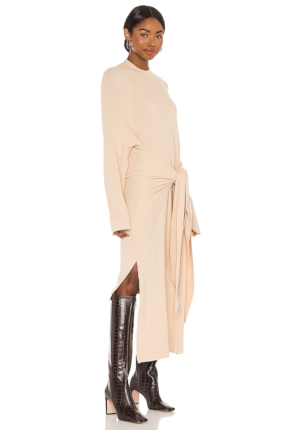 view 2 of 3 VESTIDO MIDI TIED UP in Sand