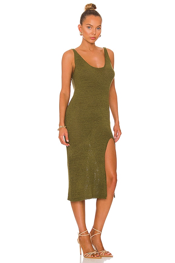 view 2 of 3 Breeze Knit Dress in Olive