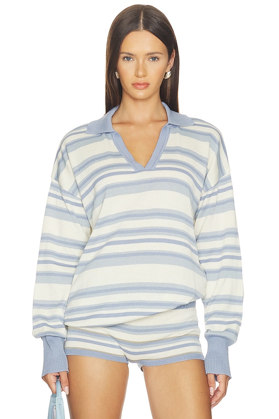 view 1 of 4 COMBINAISON NADA KNIT in Blue Stripe