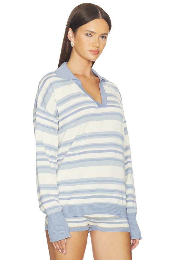 view 2 of 4 COMBINAISON NADA KNIT in Blue Stripe