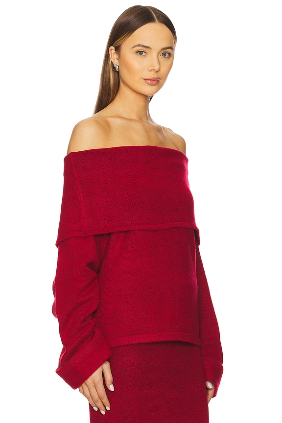 view 2 of 4 COMBINAISON ÉPAULES DÉNUDÉES QUINN in Red