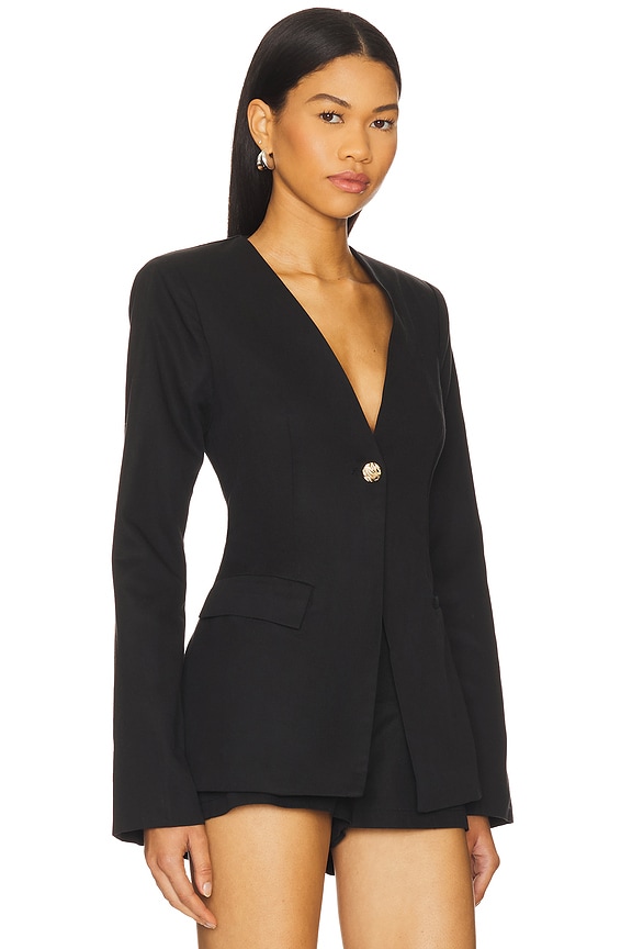 view 2 of 4 Emilie Fitted Blazer in Black
