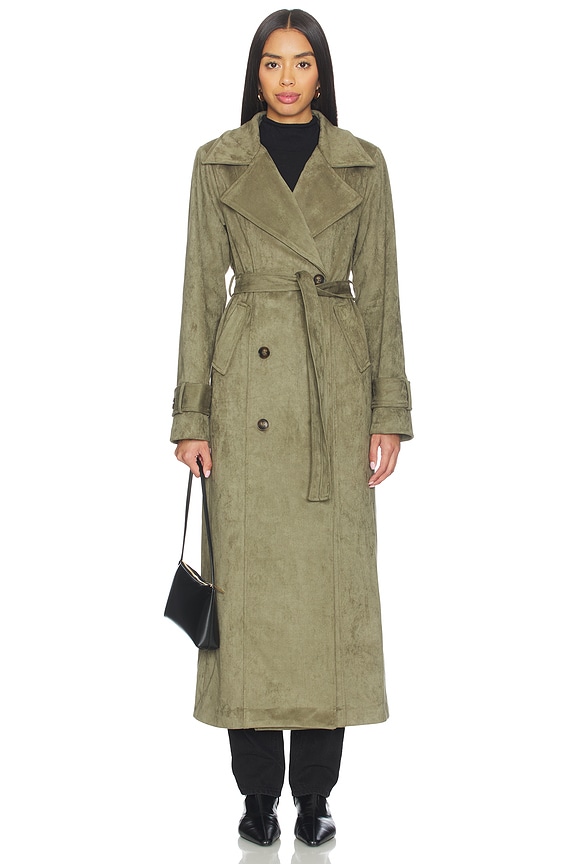 view 2 of 4 MANTEAU TRENCH in Olive