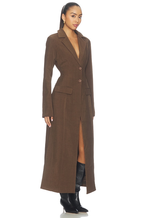 view 2 of 3 Roxana Coat in Brown