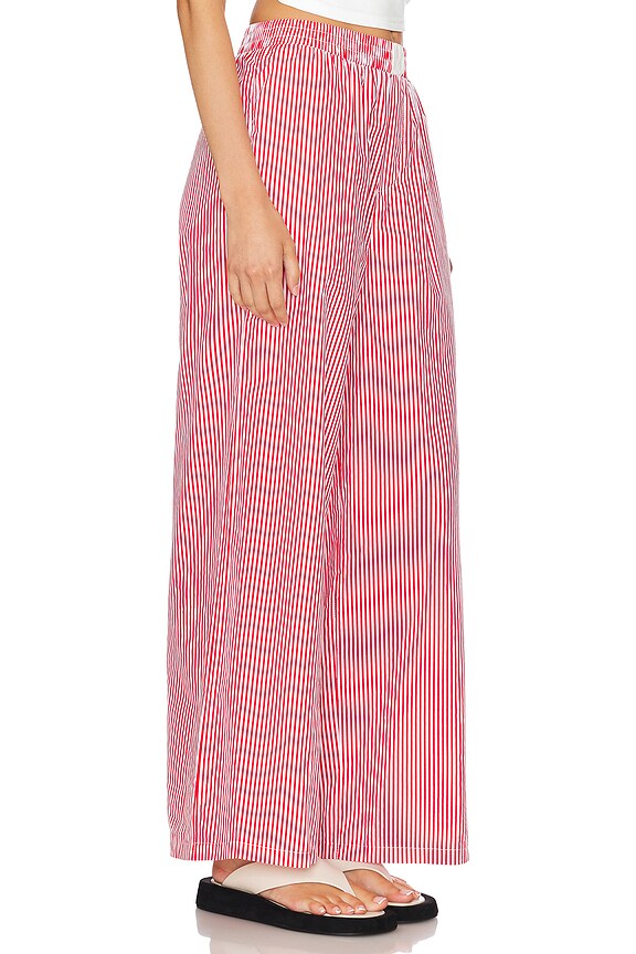 view 2 of 6 PANTALON DARIAN STRIPE in Red Stripe