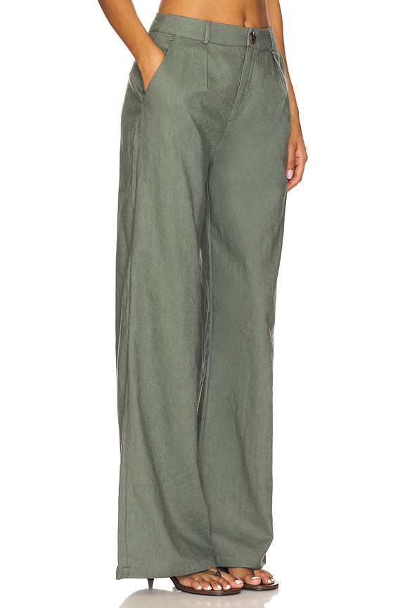 view 2 of 6 x REVOLVE Hale Linen Pant in Green