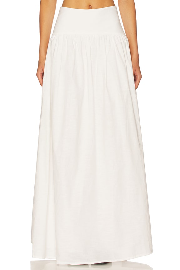 view 1 of 6 Nesa Maxi Skirt in White