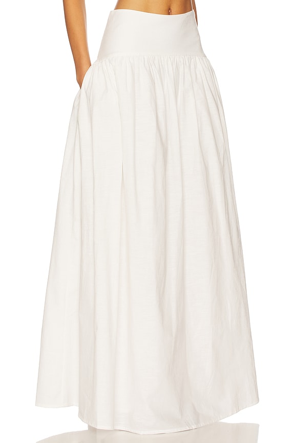 view 2 of 6 Nesa Maxi Skirt in White