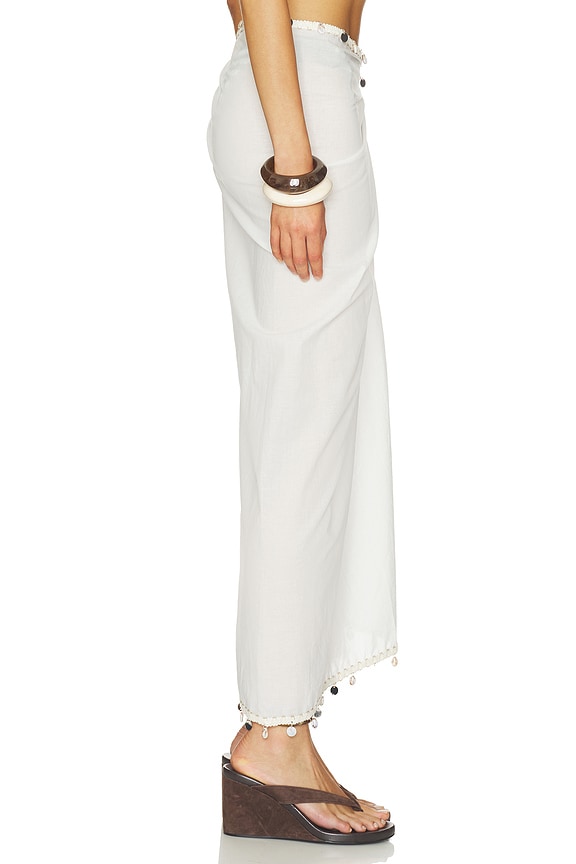 view 2 of 6 Zelie Shell Wrap in White