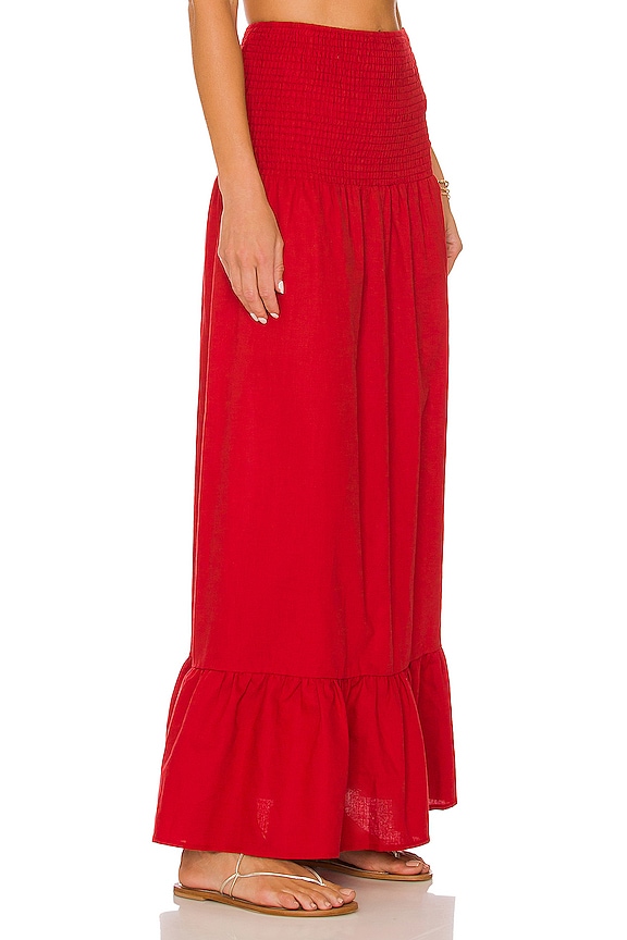 view 2 of 4 x REVOLVE Bay Linen Skirt in Spice