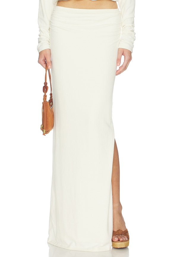 view 1 of 6 FALDA AINARA MAXI in Cream