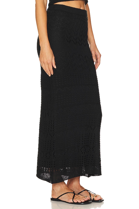 view 2 of 4 x REVOLVE Crochet Maxi Skirt in Black Shimmer