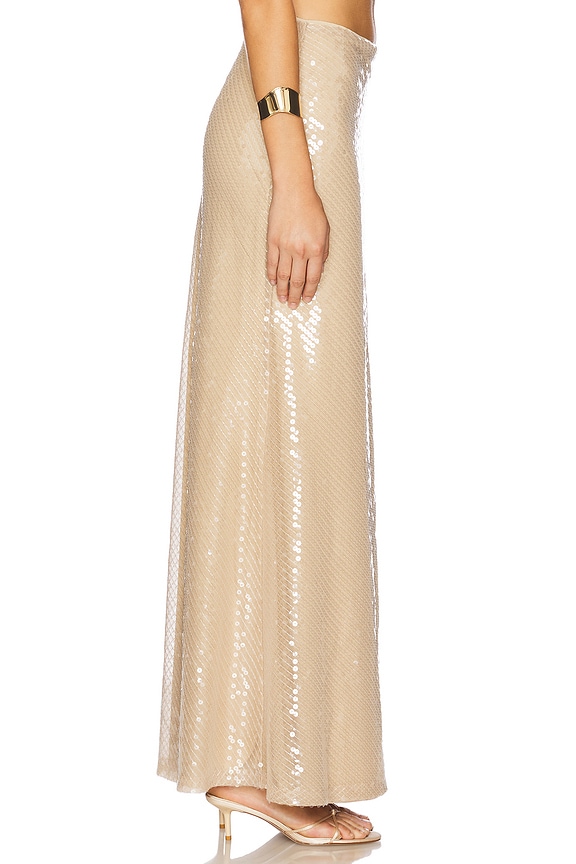 view 2 of 6 JUPE LONGUE CALYPSO in Mocha