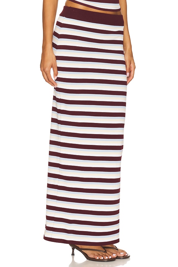 view 2 of 6 x REVOLVE Charleston Maxi Skirt in Cherry Stripe