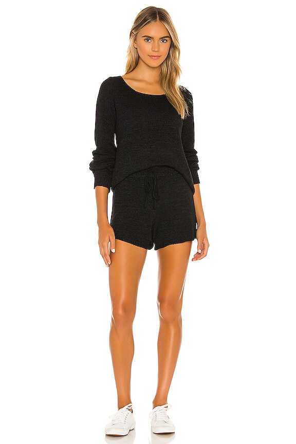 view 1 of 3 Celeste Long Sleeve Knit Set in Black