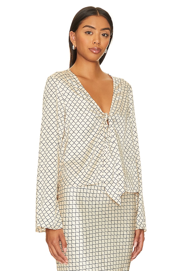 view 2 of 5 PHOENIX ロングスリーブトップ in Geo Print