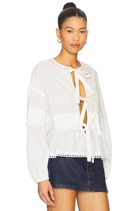 view 2 of 4 Siggie Blouse in White