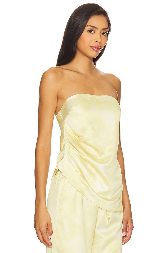 view 2 of 5 Lyra Print Top in Panna Cotta