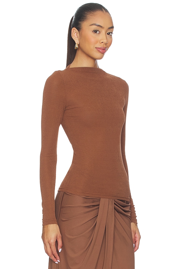 view 2 of 4 Katya Long Sleeve Top in Mocha