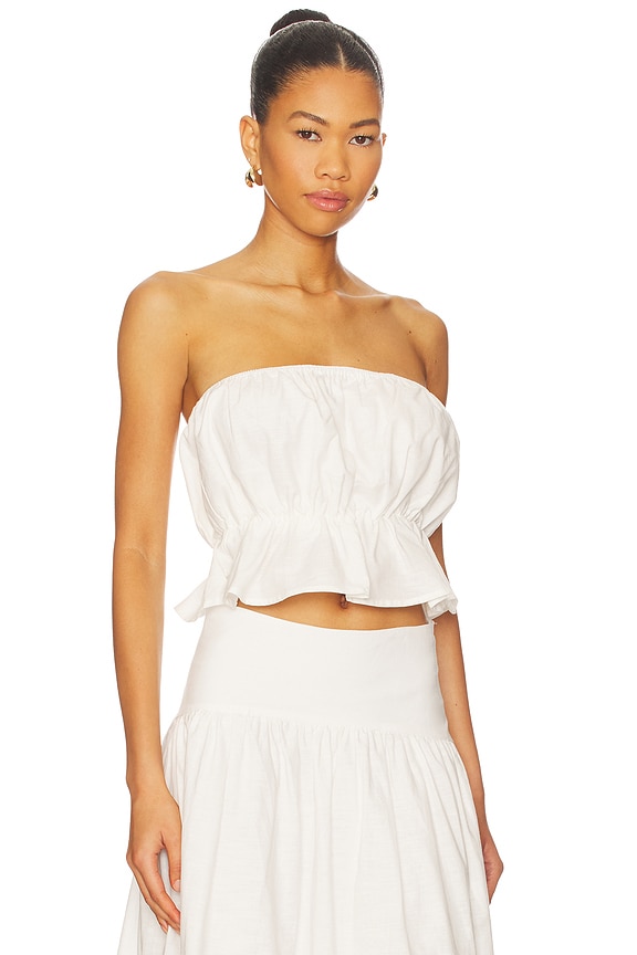 view 2 of 4 BUSTIER NESA in White