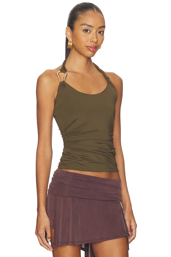 view 2 of 4 Ash Tank Top in Dark Olive