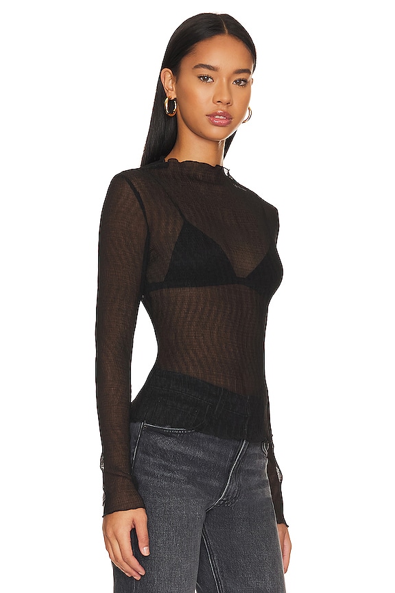 view 2 of 4 Marseilles Top in Black