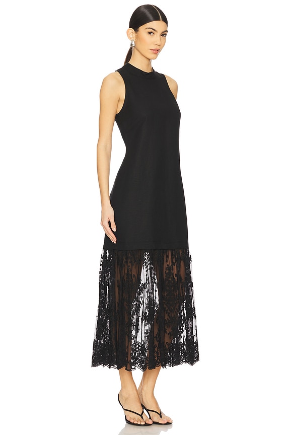 view 2 of 3 Marja Embroidery Mesh Tank Dress in Black
