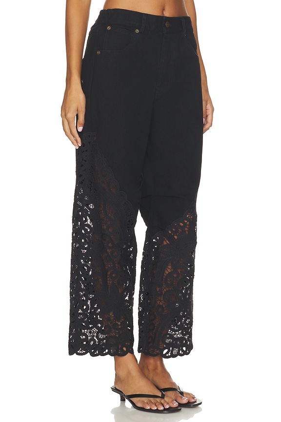 view 2 of 6 Shiloh Embroidered Jeans in Black