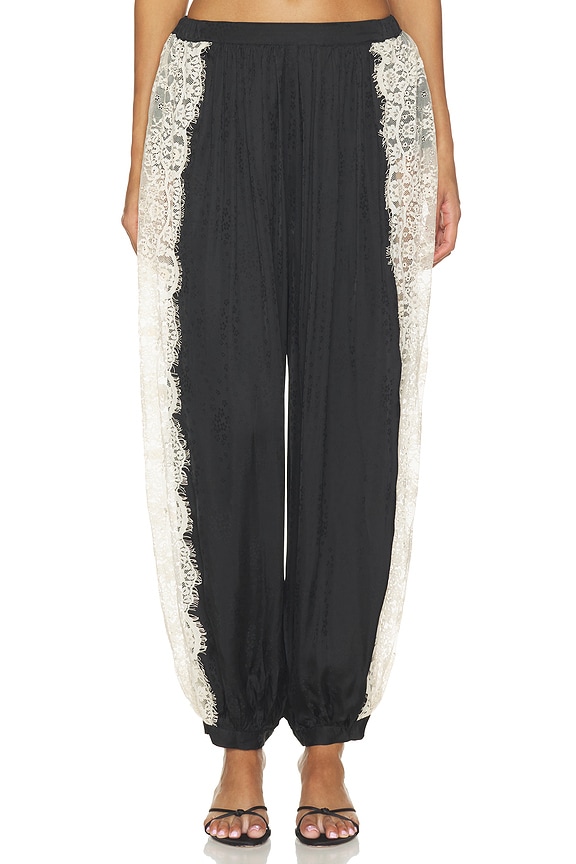 view 2 of 7 Ethel Solid Bloomer Pant in Black