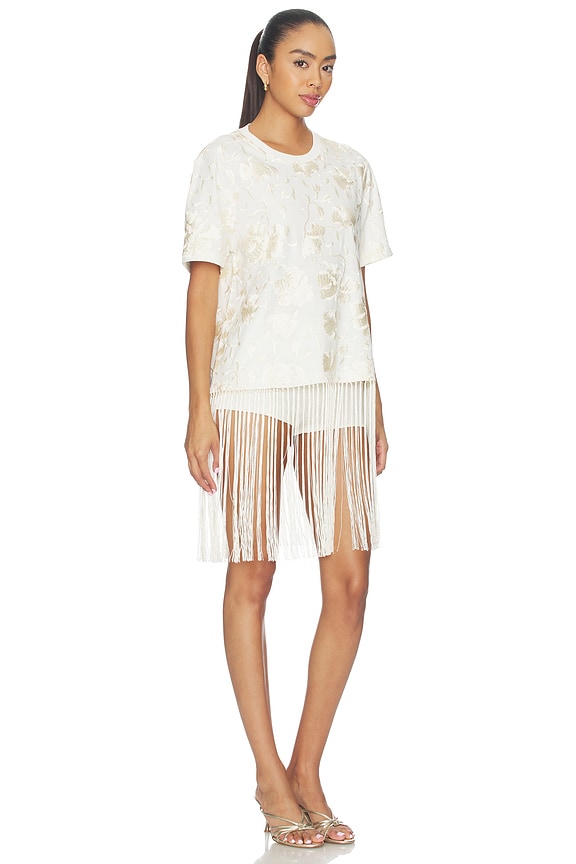 view 2 of 4 CAMISETA RAFINA EYELET EMBELLISHED in White