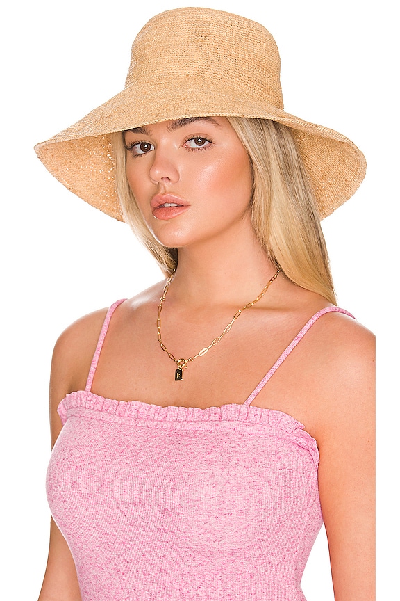 view 1 of 3 Capri Raffia Bucket Hat in Natural