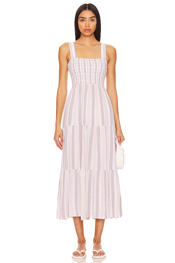 Seafolly Embroidery Midi Dress in Natural | REVOLVE