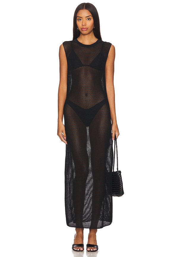 view 2 of 4 Maxi Knit Dress in Black