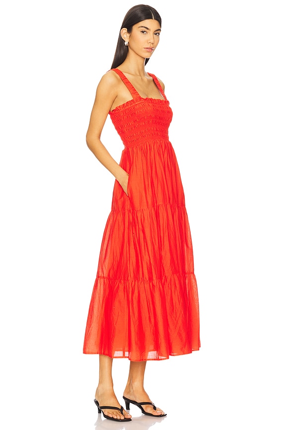 view 2 of 3 ROBE MI-LONGUE FAITHFUL in Flame