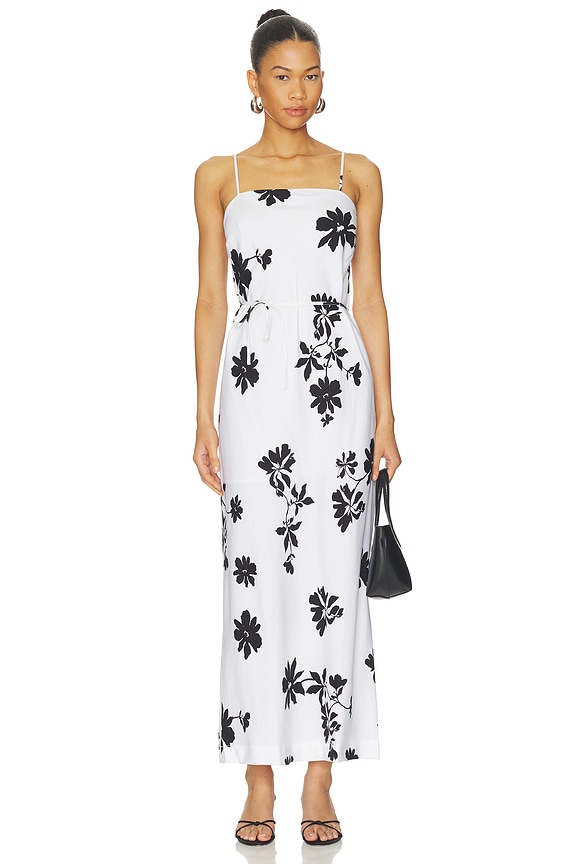 view 1 of 3 ROBE MAXI COUPE EN BIAIS MAY FLOWER in White