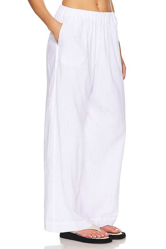 view 2 of 4 CRINKLE BEACH 팬츠 in White