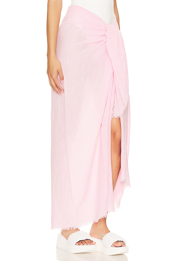 view 2 of 4 Textured Beach Wrap in Parfait Pink