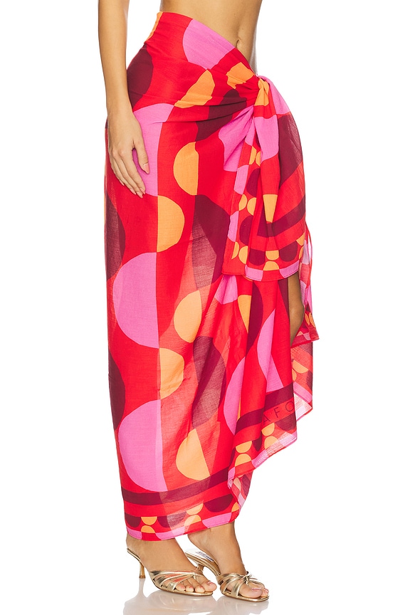 view 2 of 6 Sorrento Sarong in Flame