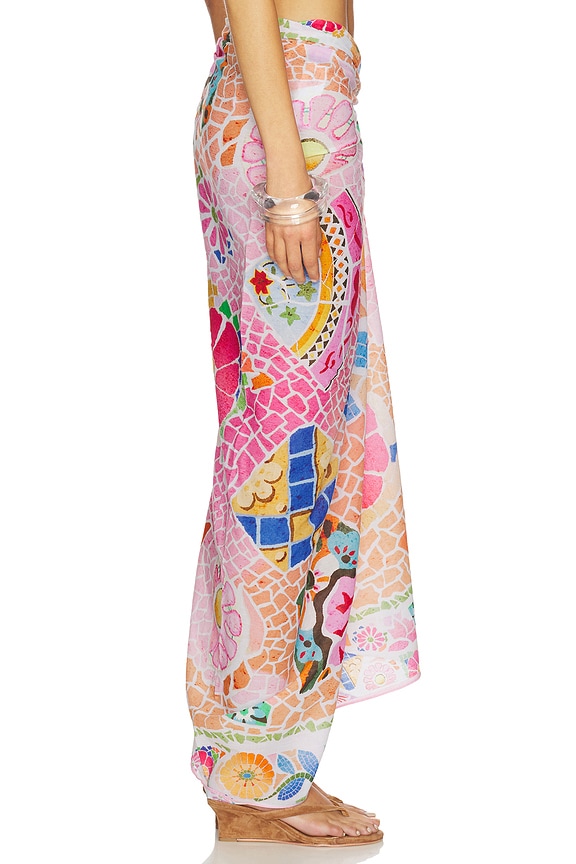 view 2 of 6 Beach Boheme Sarong in Parfait Pink