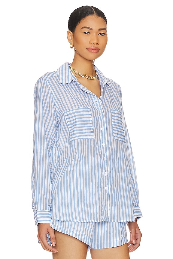 view 2 of 4 Beach Shirt in Powder Blue