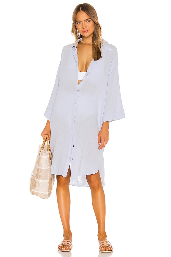 view 2 of 4 ROPA PLAYA OVERSIZE in Powder Blue