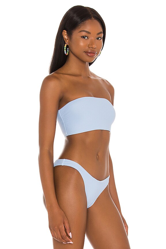 view 2 of 5 Essentials Tube Bikini Top in Blue Bell