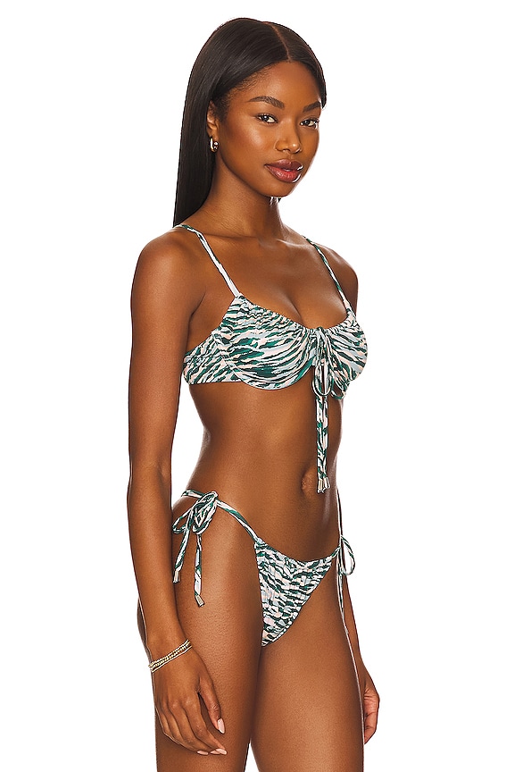 view 2 of 4 Underwire Bikini Top in Evergreen