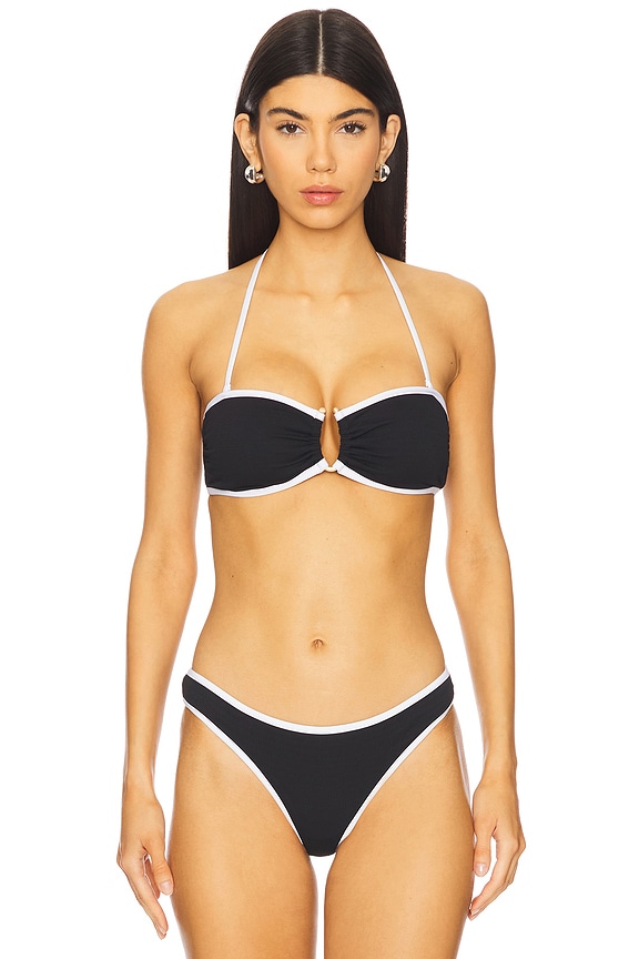 view 2 of 5 Ring Front Bandeau in Black