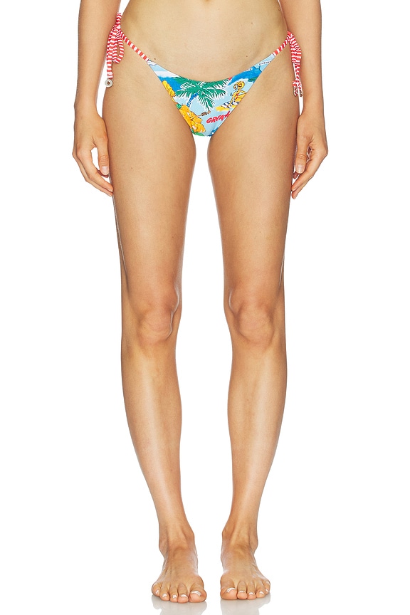 view 1 of 4 Viva Vacation Side Tie Bikini Bottom in Powder Blue