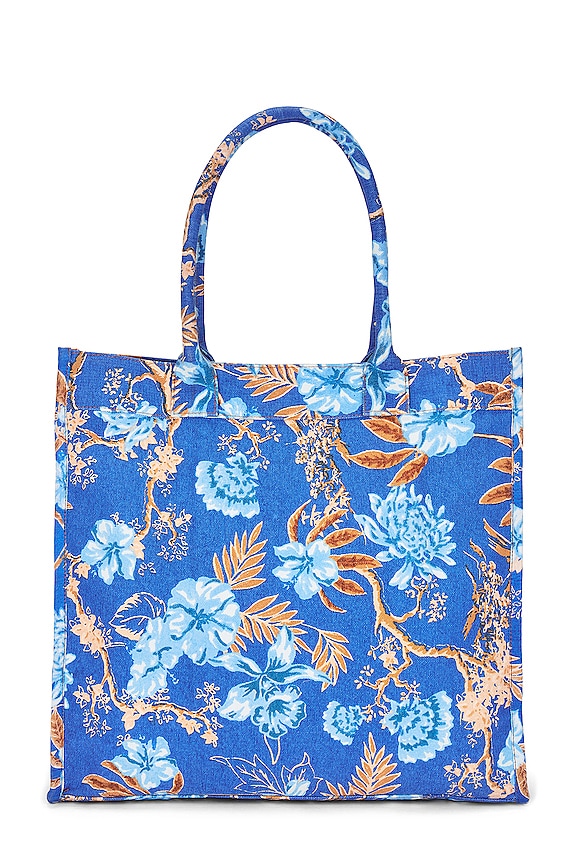 view 2 of 4 Eden Canvas Tote Bag in Azure